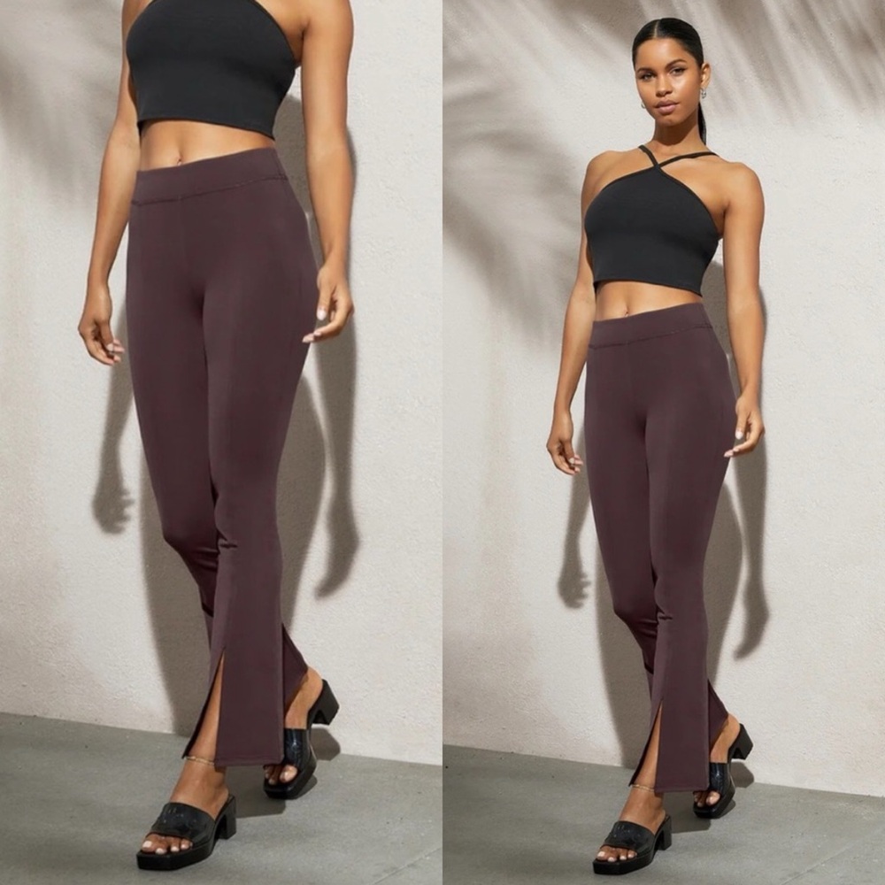 Alo Yoga Airbrush High-Waist Flutter Legging Raisin SZ S